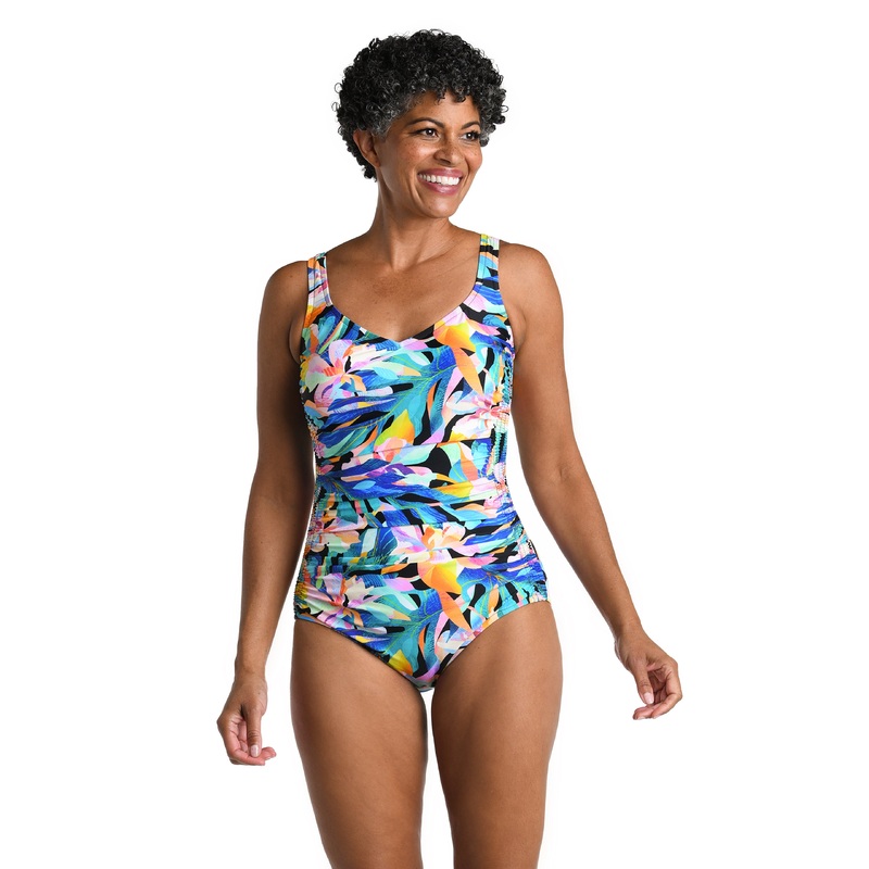 Sunset Isle Side Shirred One Piece *FINAL SALE*
