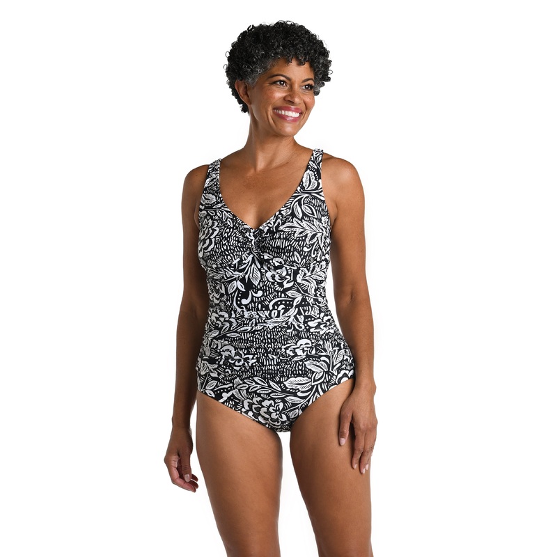 Tahitian Tribe Floral Twist Front One Piece *FINAL SALE*
