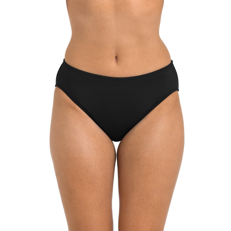 24th & Ocean Solid Mid Waist Bikini Bottom