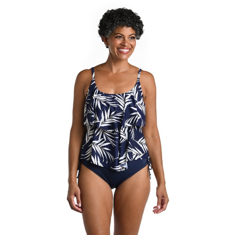 Gold Leaf Two Tiered Tankini Top *FINAL SALE*