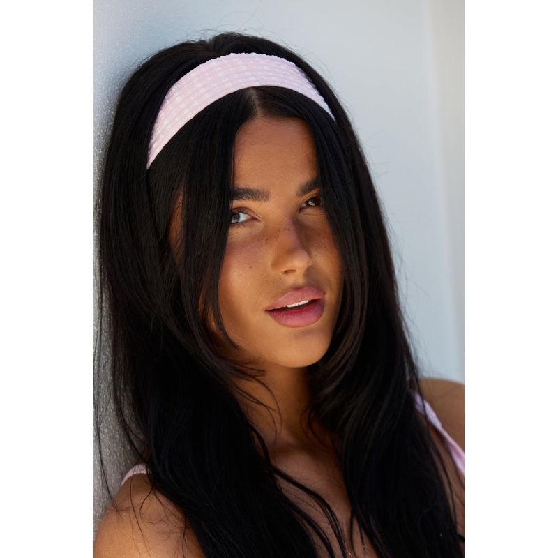 Headband - Pink Gingham
