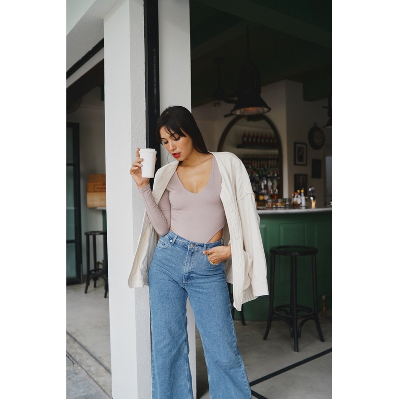 High Thigh Long Sleeve Bodysuit