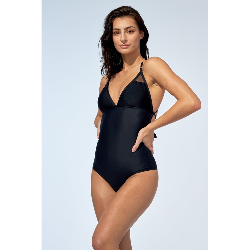 MICHELLE  One piece in Black and mesh
