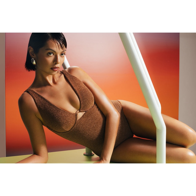 (Pre-order) Kimberley x HI | W-Wire One-Piece Swimsuit (2025 Edition) ~ Light Copper
