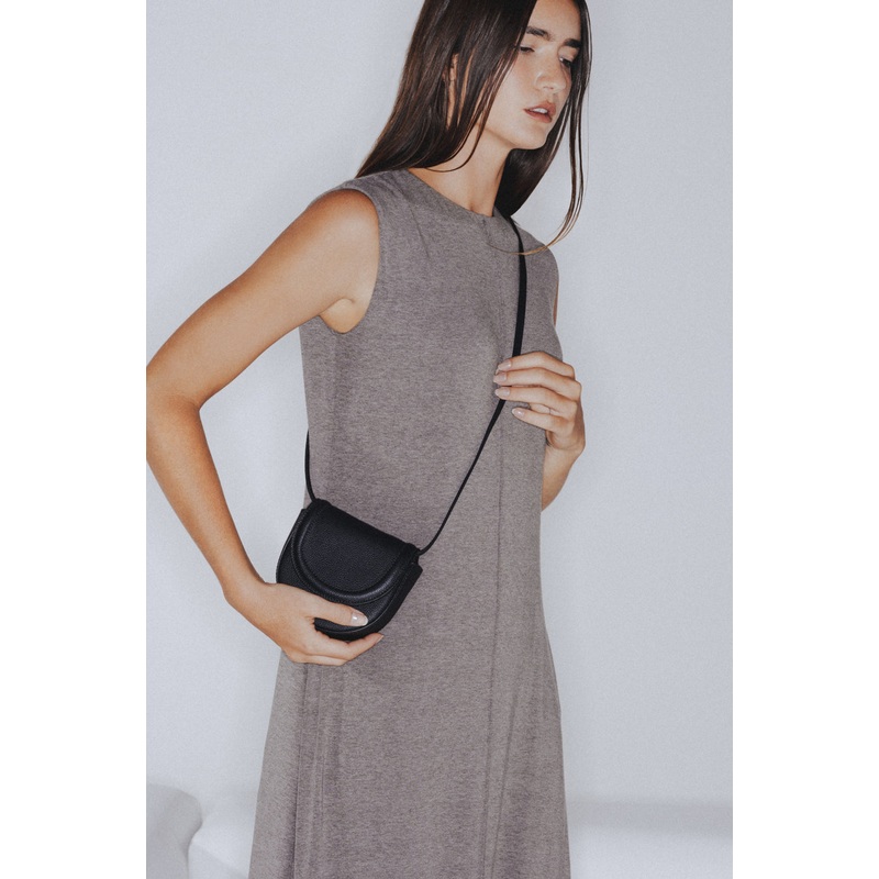 Ribbed Realness - Timeless Maxi Dress with Padded Design - Heather Grey
