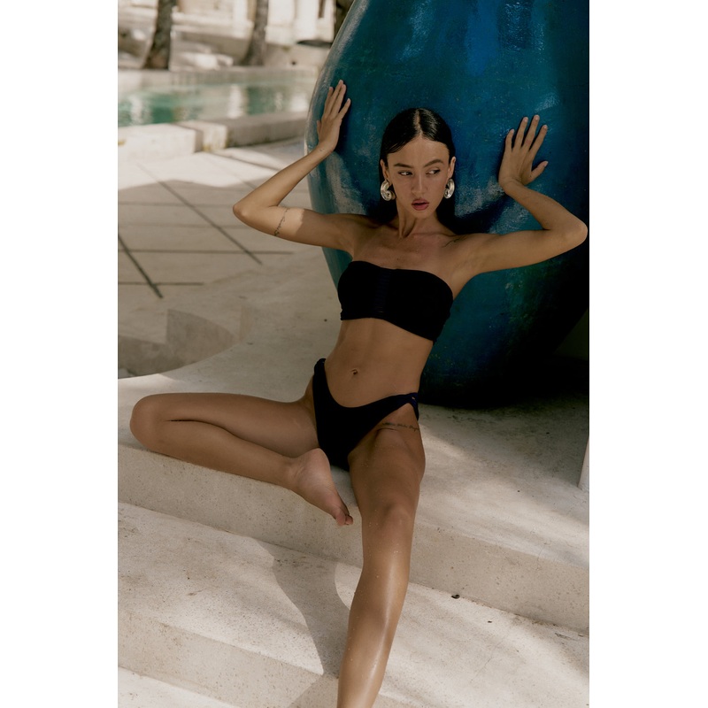 Stardust ~ Loop-de-Loop Bikini Top - Navy