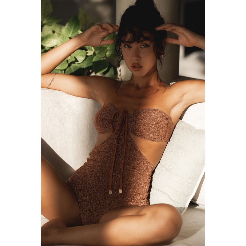 Stardust ~ The Island Halter One Piece 2024 - Light Copper