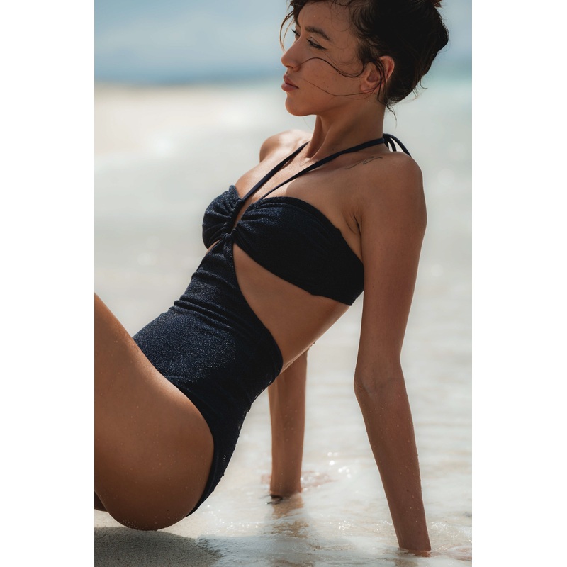 Stardust | The Island Halter One Piece ~ Navy