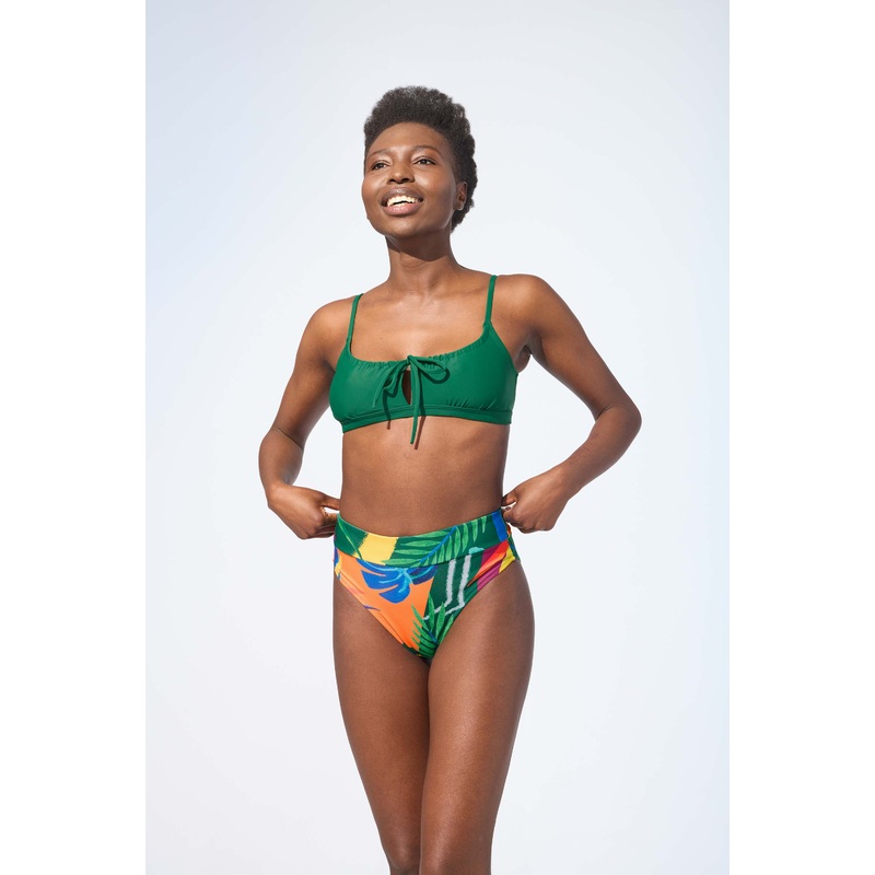 ANALIE  High waist bikini bottom in Essence print