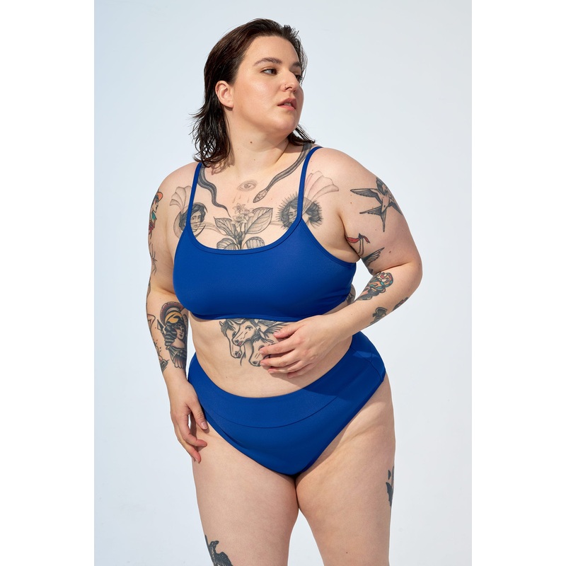 BEATRICE - Bikini top in Navy blue