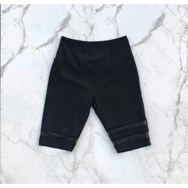 Biker short  Black and mesh