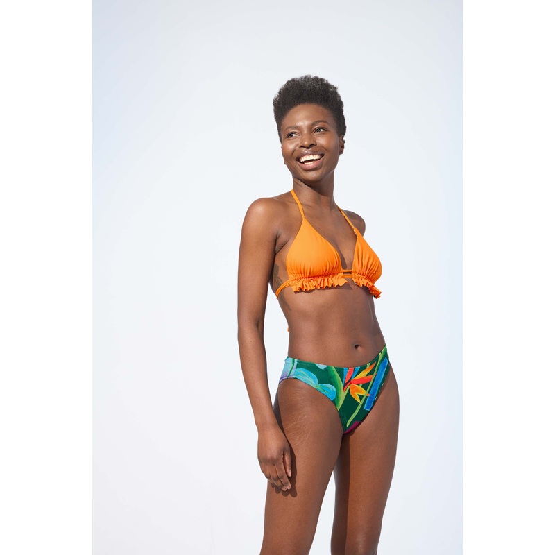 CAMILA  Mid-high waist bikini bottom in Essence print