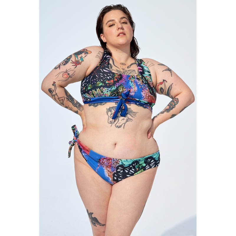 ELEANORE - Bikini bottom in Oscar print
