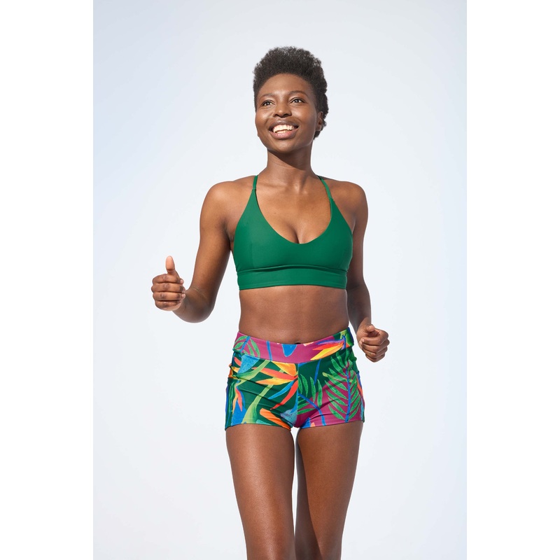 KAMALA - Bikini top in Forest green