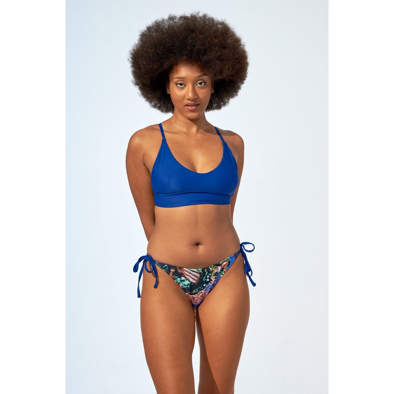 KAMALA - Bikini top in Navy blue