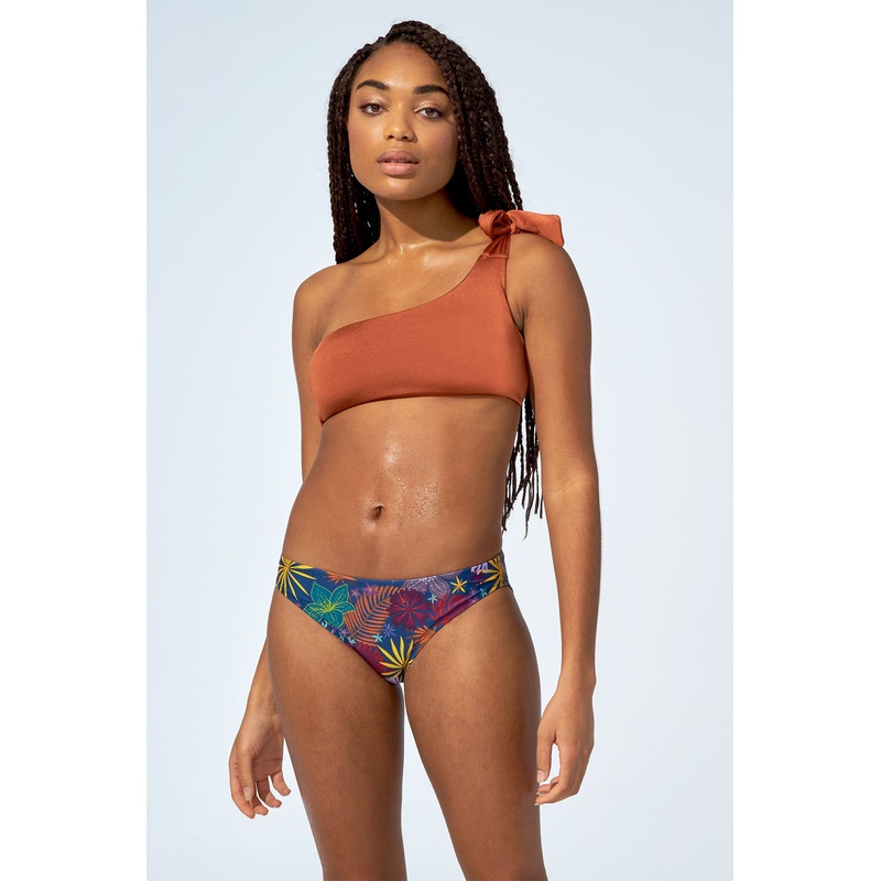 MARGOT - Bikini top in Bronze orange
