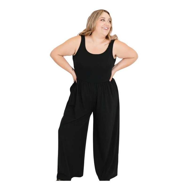 Camille wide leg romper