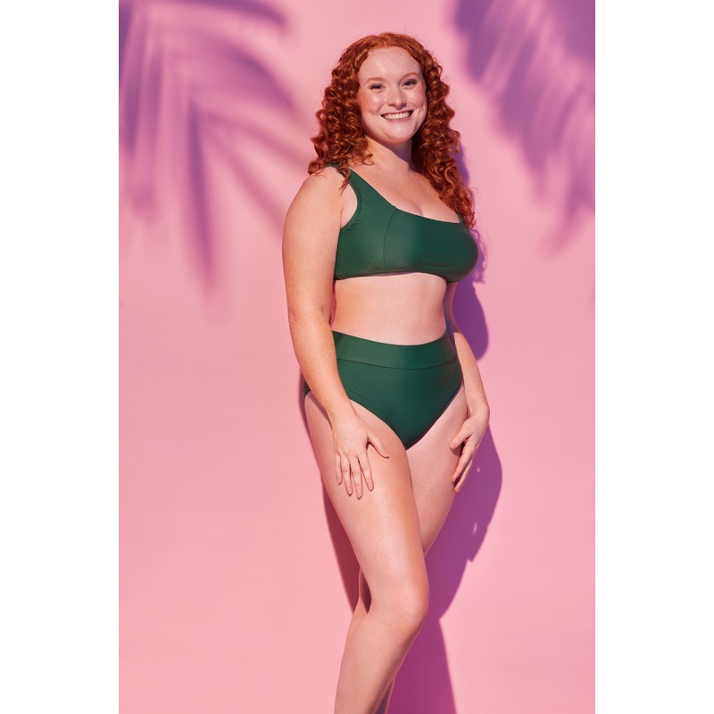 FOREST Square neck top with hi-cut waistband bottom