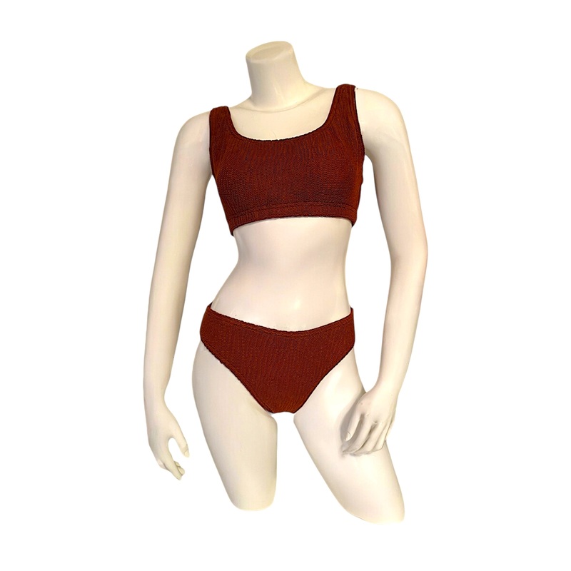 Morocco tank top with high cut bottom
