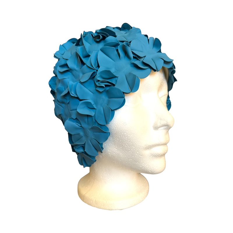 Ocean floral swim cap