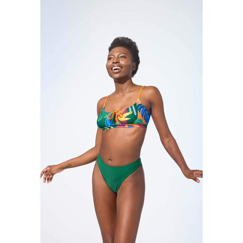 OPHELIA - Bikini top in Essence print