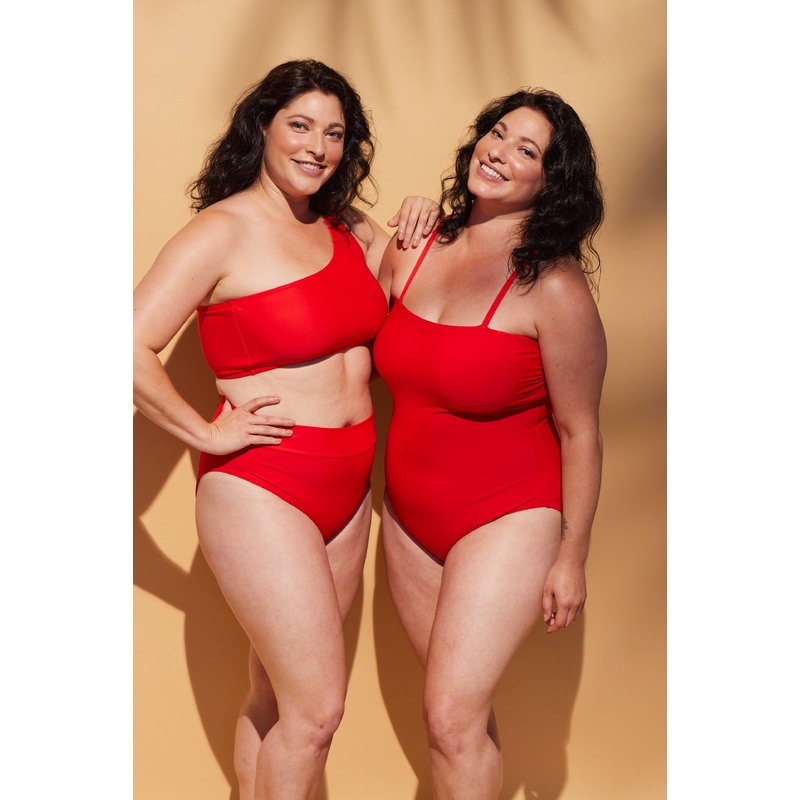 Strapless one piece  - Red Passion