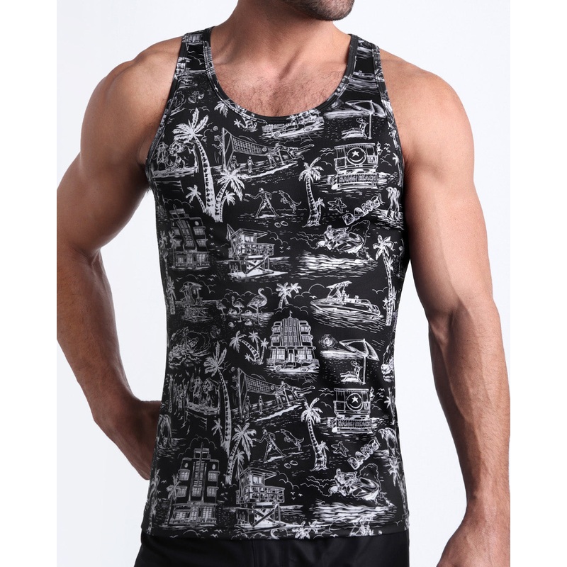 TOILE DE MIAMI (BLACK) - Tank Top