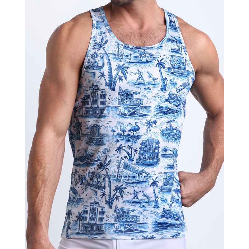 TOILE DE MIAMI (BLUE) - Tank Top
