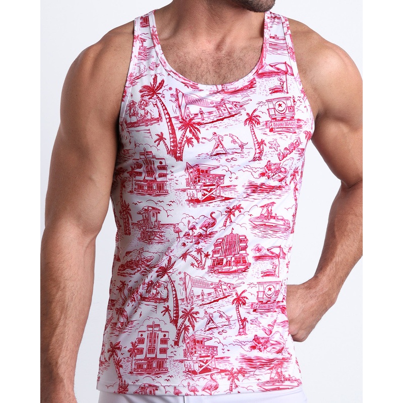 TOILE DE MIAMI (RED) - Tank Top
