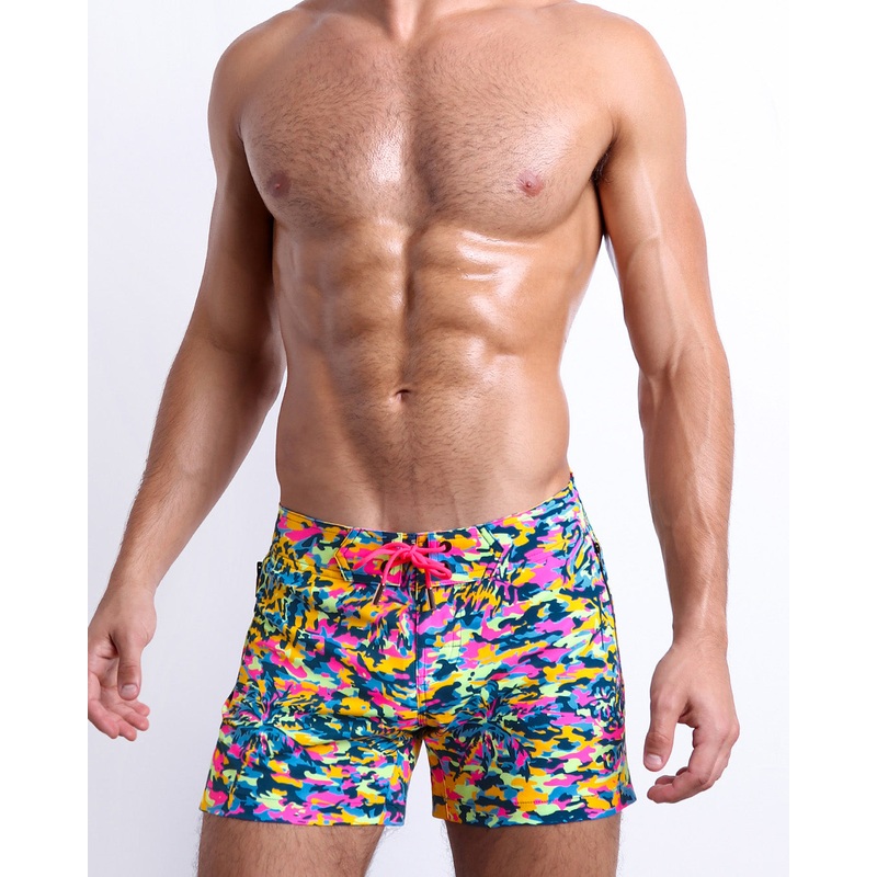 CAMO POP (NEON MIX) - Flex Shorts