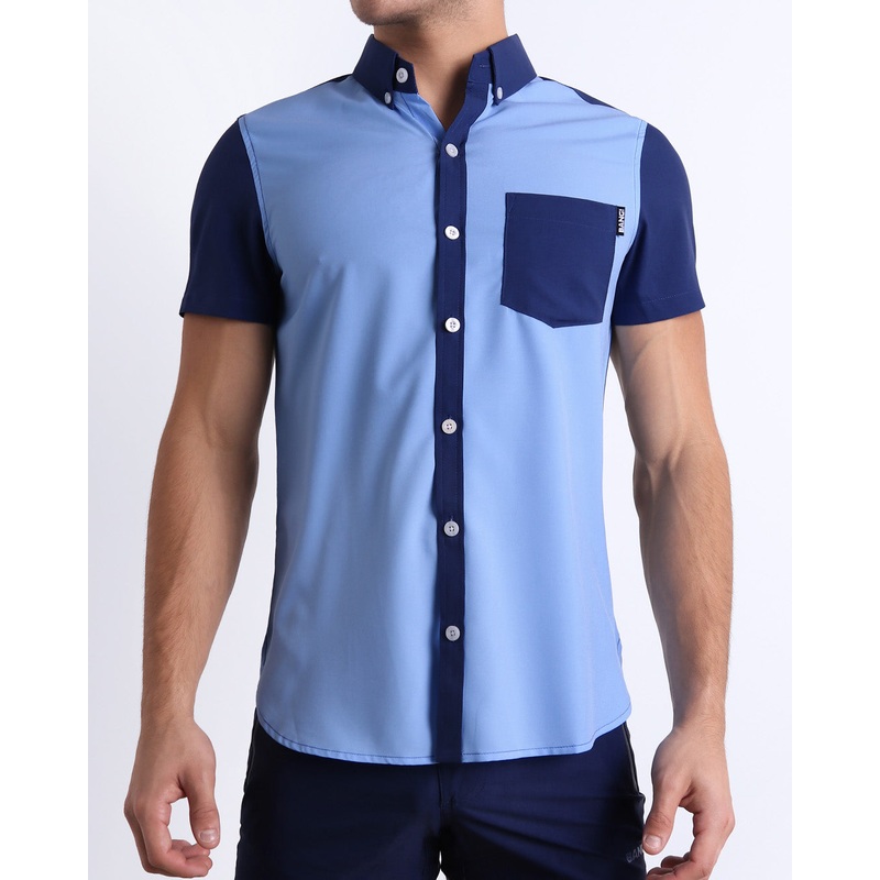 CASINO ROYALE (BLUE) - Stretch Shirt