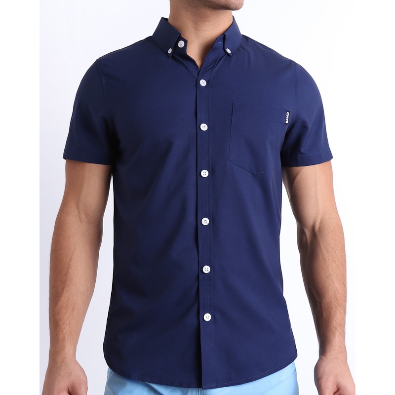 NAVY BOOMER BLUE - Stretch Shirt