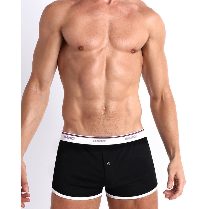 RISKY BLACK - Cotton Boxer Brief | Retro
