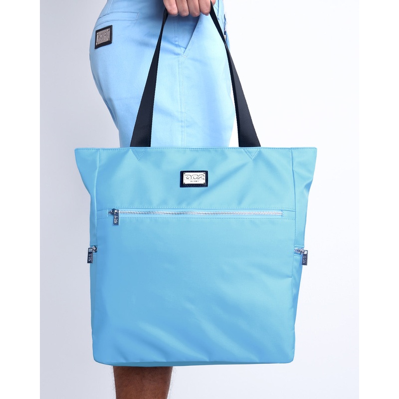 COASTAL BLUE - Poolside Tote Bag Foldable/Portable | DC2