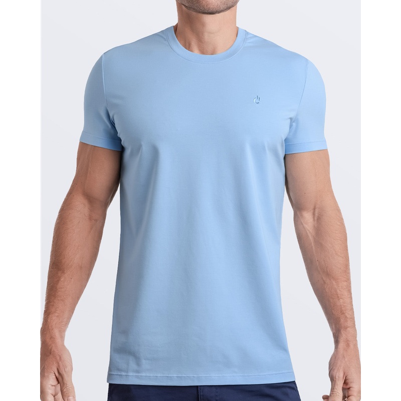 SKY BLUE - Modal Cotton T-Shirt | DC2