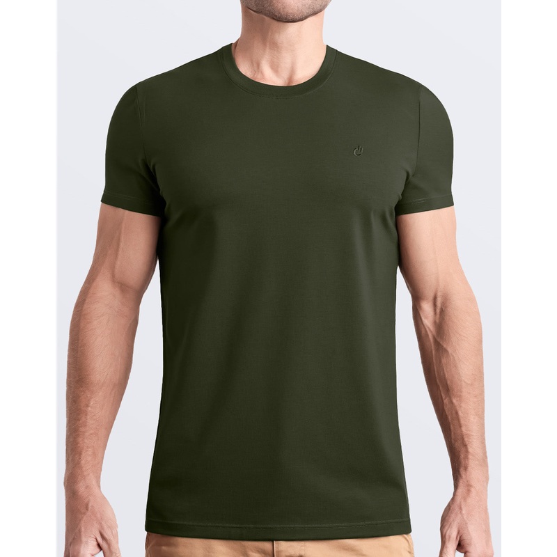 SLICK GREEN - Modal Cotton T-Shirt | DC2