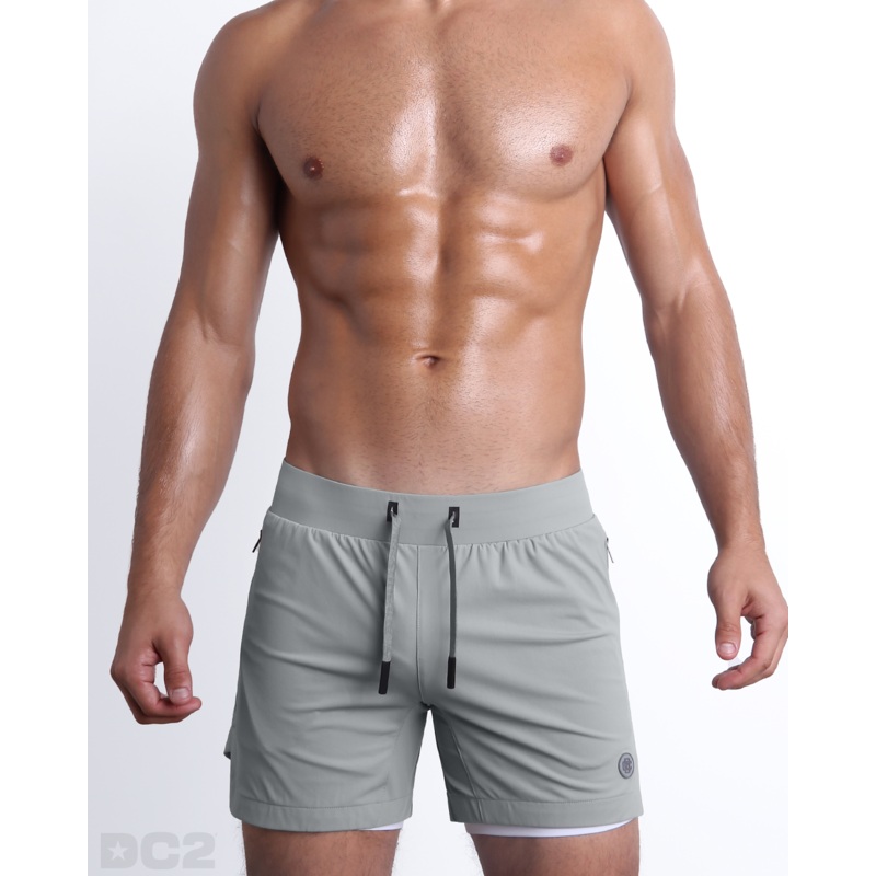 SPACE GRAY - Endurance Shorts Lined 2-in-1 | DC2
