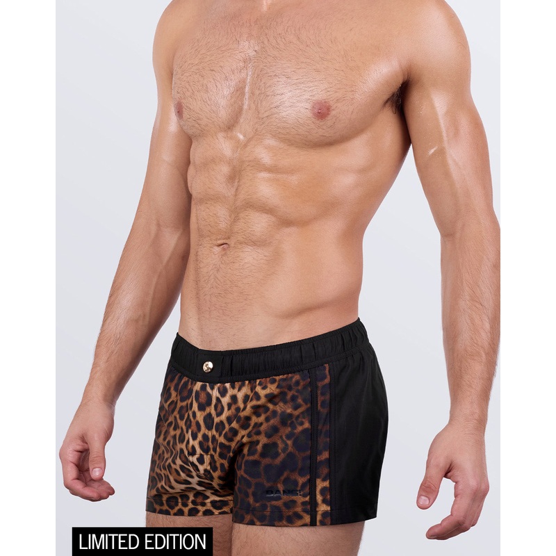 CASINO ROYALE (LEOPARD + BLACK) - Mini Shorts