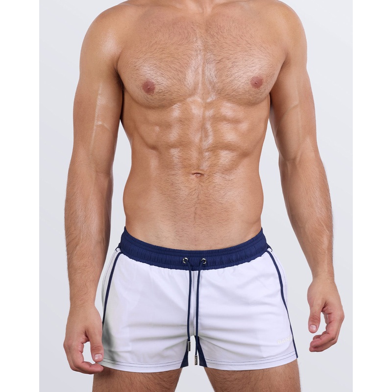 CASINO ROYALE (WHITE + NAVY BLUE) - Show Shorts