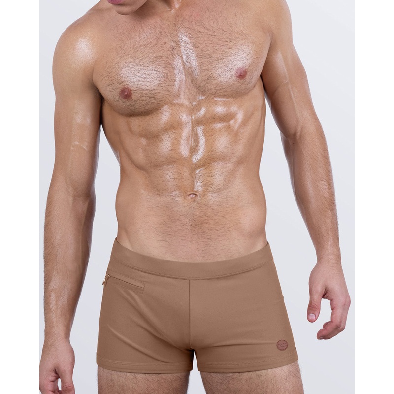 SKINNY DIP (TAN) - Swim Trunks | DC2