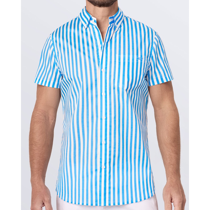 FAST LINES (SKY BLUE) - Cotton Shirt | DC2