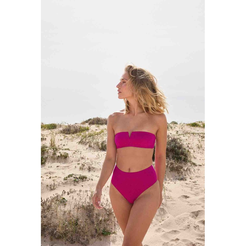 High-Waisted Bottom - Plain color Pink L'Habill