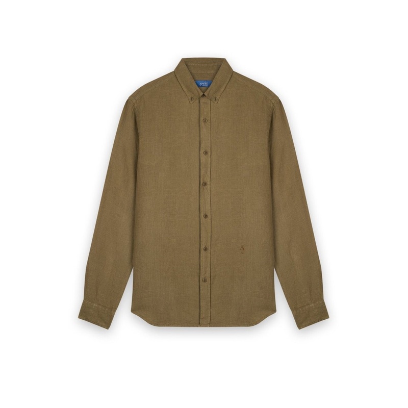 Khaki linen shirt