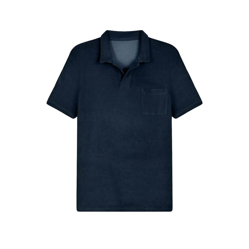 Navy Blue Terry Polo
