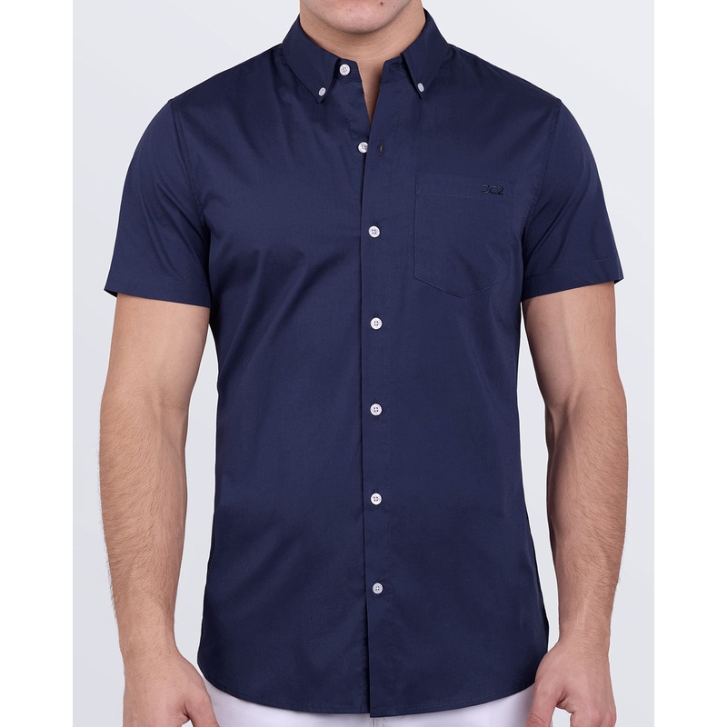 NAVY BOOMER - Cotton Shirt | DC2