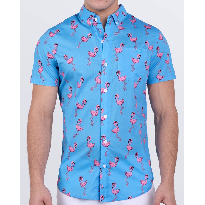 PINK FLAMINGOS - Cotton Shirt | DC2