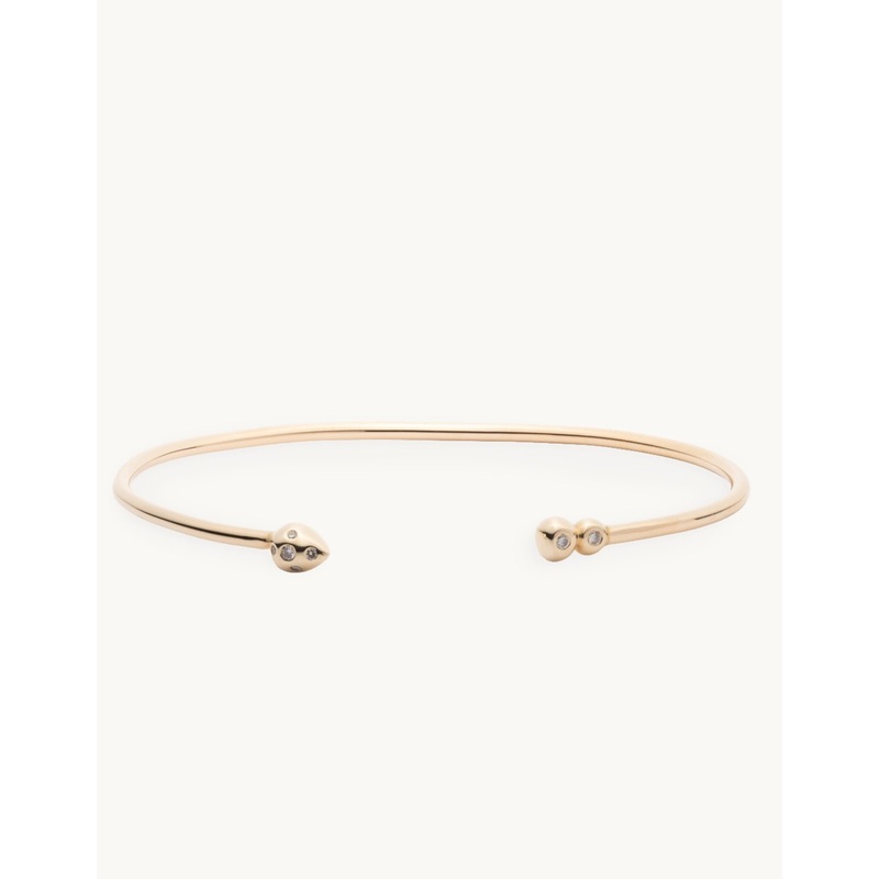bleecker and prince open bangle with strawberry