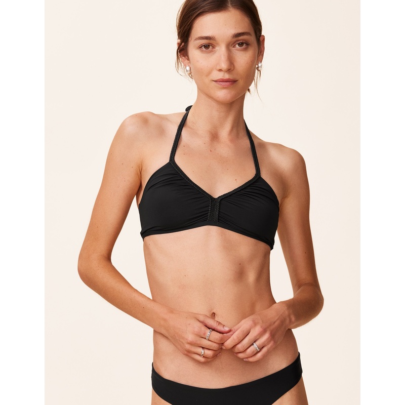 braided bandeau bikini top