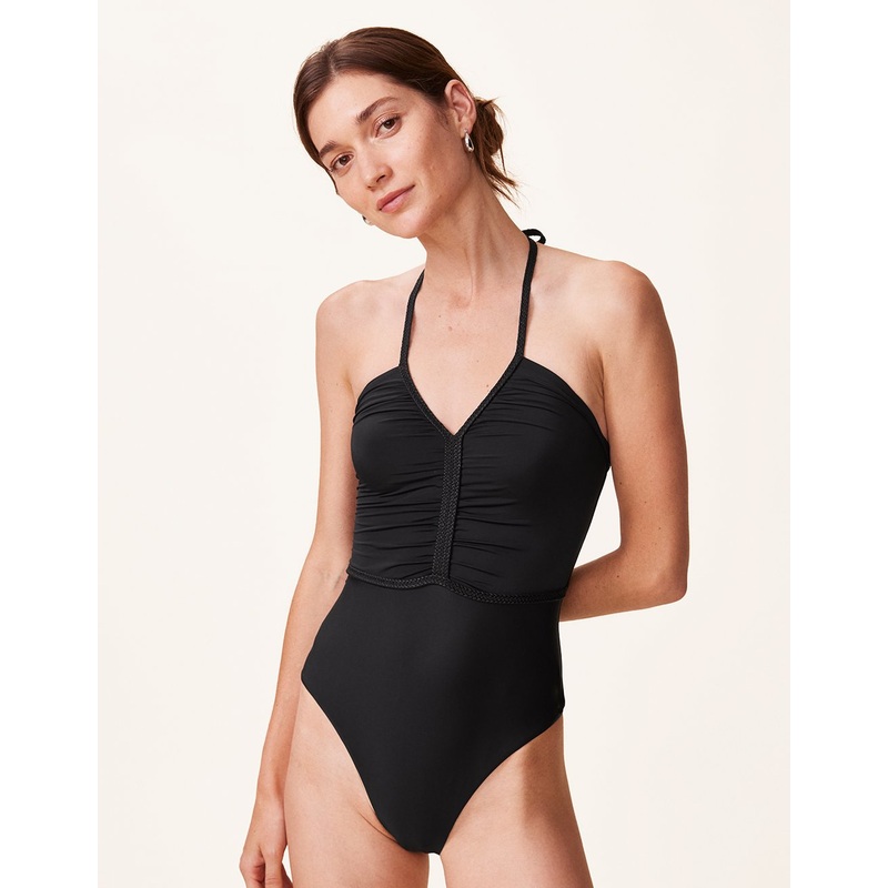 braided bandeau one piece