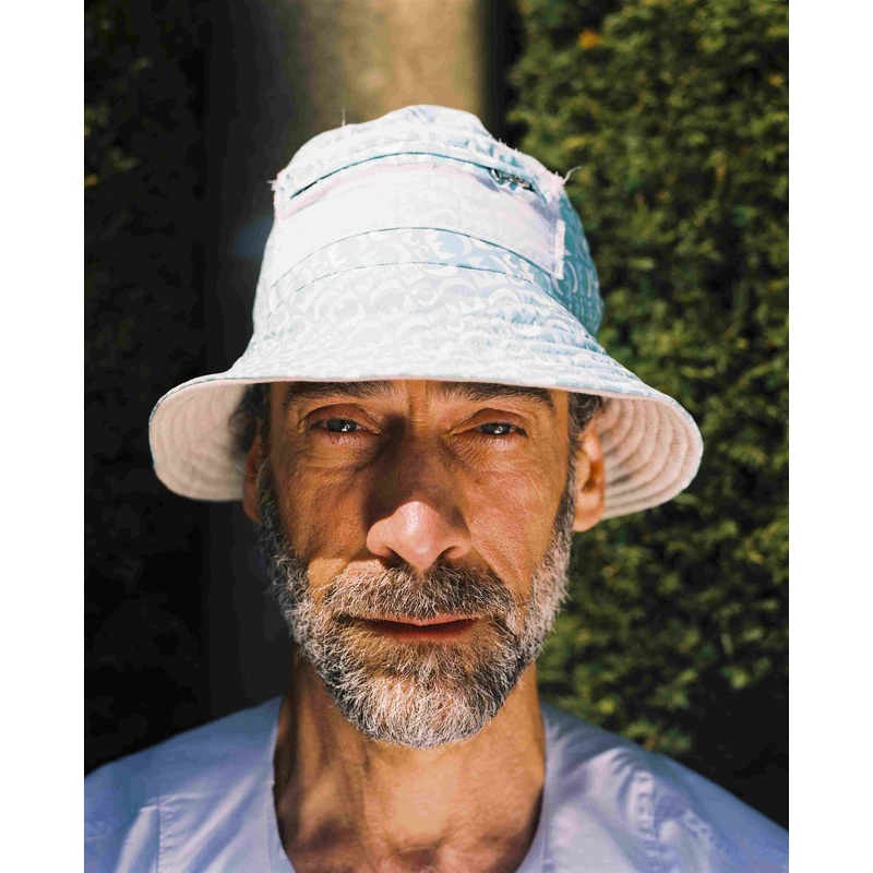 Green upcycled bucket hat